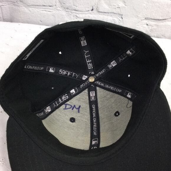 New Era 59Fifty Black Pittsburgh Official on Field Embroidered Logo Fitted Hat 7 - Picture 10 of 14